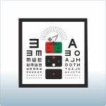 Illuminated Vision Chart with Asthmatic Fan-Medix